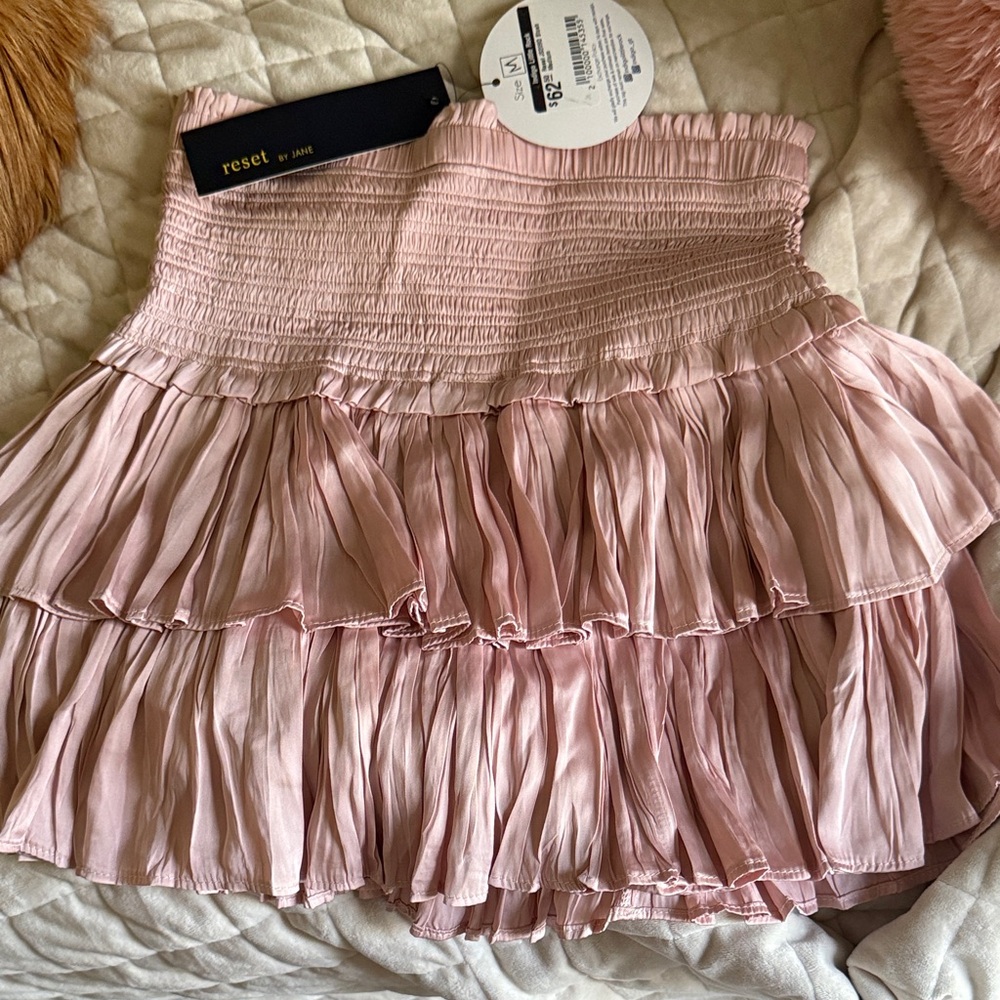 Reset Women's Blush Tiered Mini Skirt